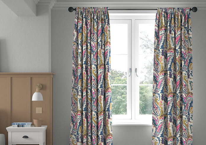 Aretha, Navy - Made to Measure Curtains - Image 3